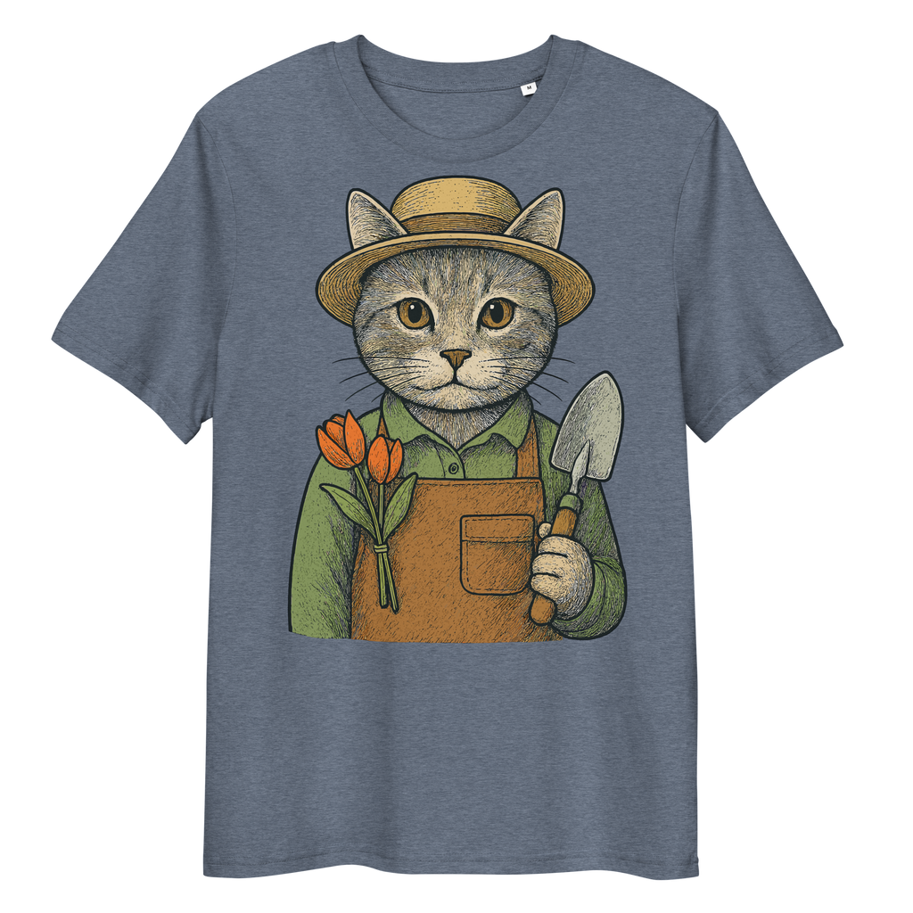 Camiseta Unisex Algodón Orgánico Ring-Spun – Felinos Universales 005 by Velurina