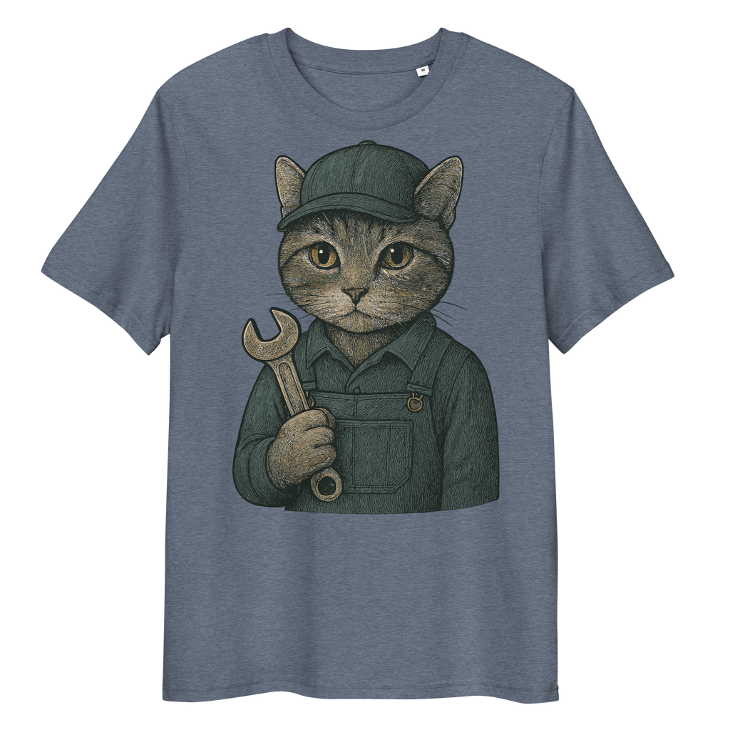 Camiseta Unisex Algodón Orgánico Ring-Spun – Felinos Universales 009 by Velurina