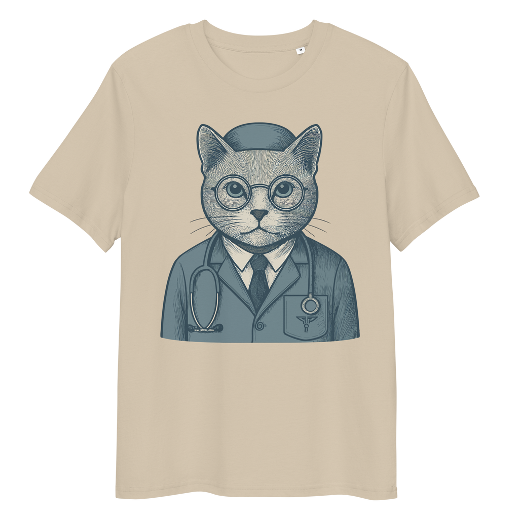 Camiseta Unisex Algodón Orgánico Ring-Spun – Felinos Universales 003 by Velurina