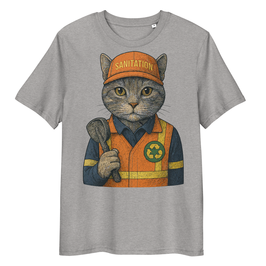 Camiseta Unisex Algodón Orgánico Ring-Spun – Felinos Universales 008 by Velurina