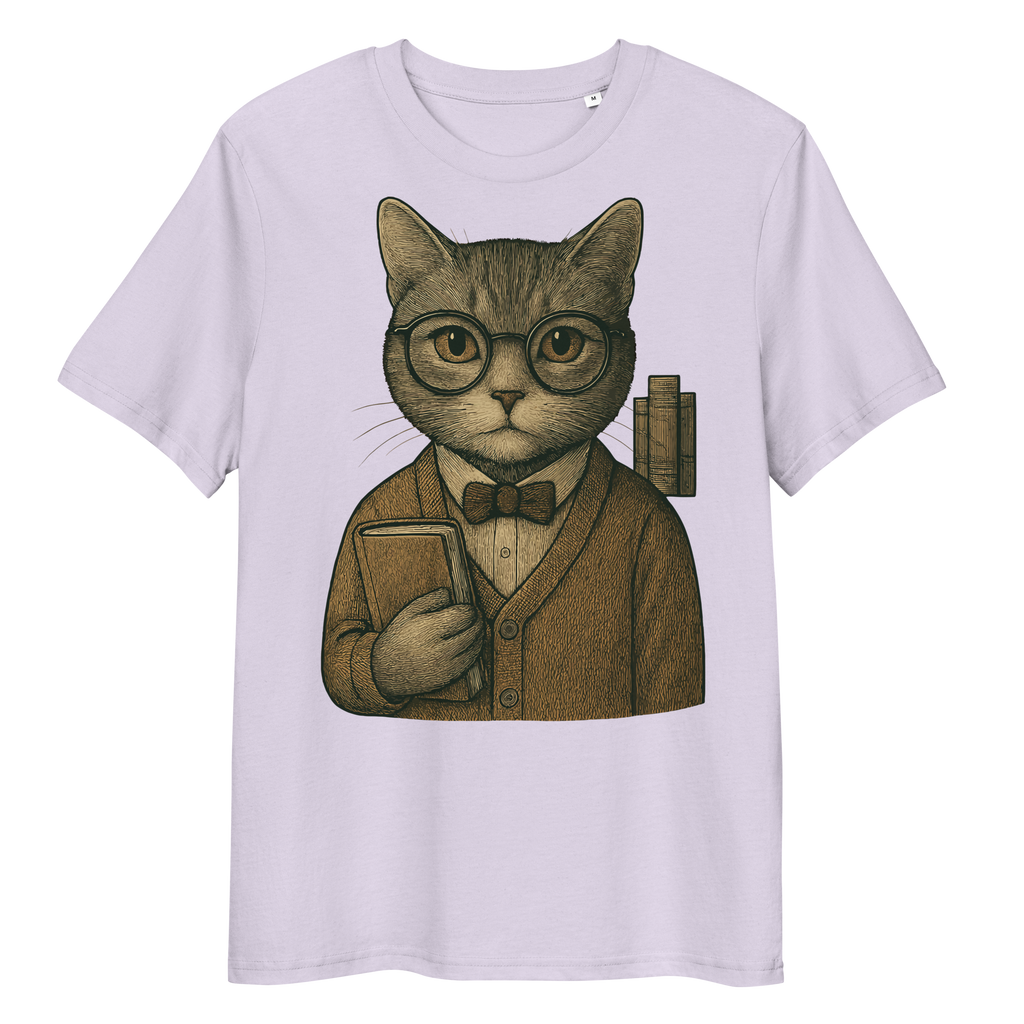 Camiseta Unisex Algodón Orgánico Ring-Spun – Felinos Universales 011 by Velurina