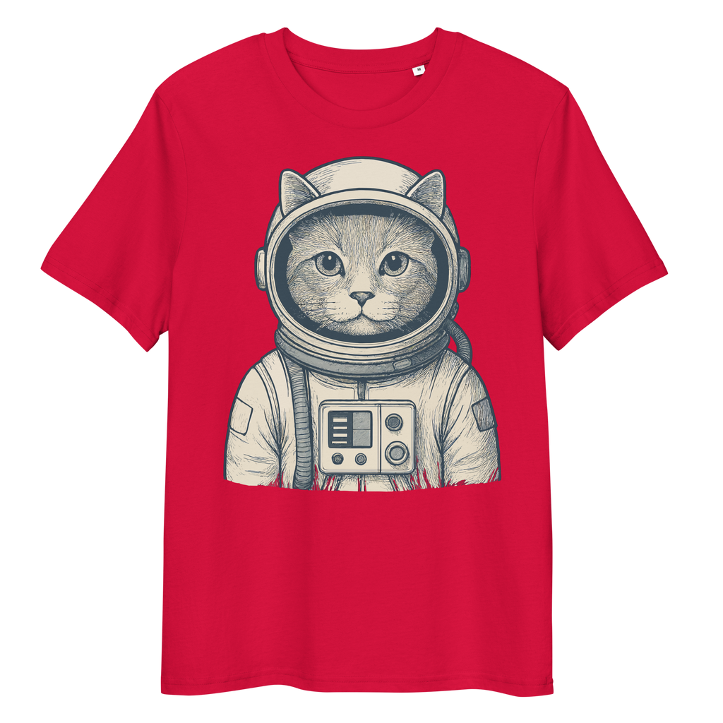 Camiseta Unisex Algodón Orgánico Ring-Spun – Felinos Universales 004 by Velurina