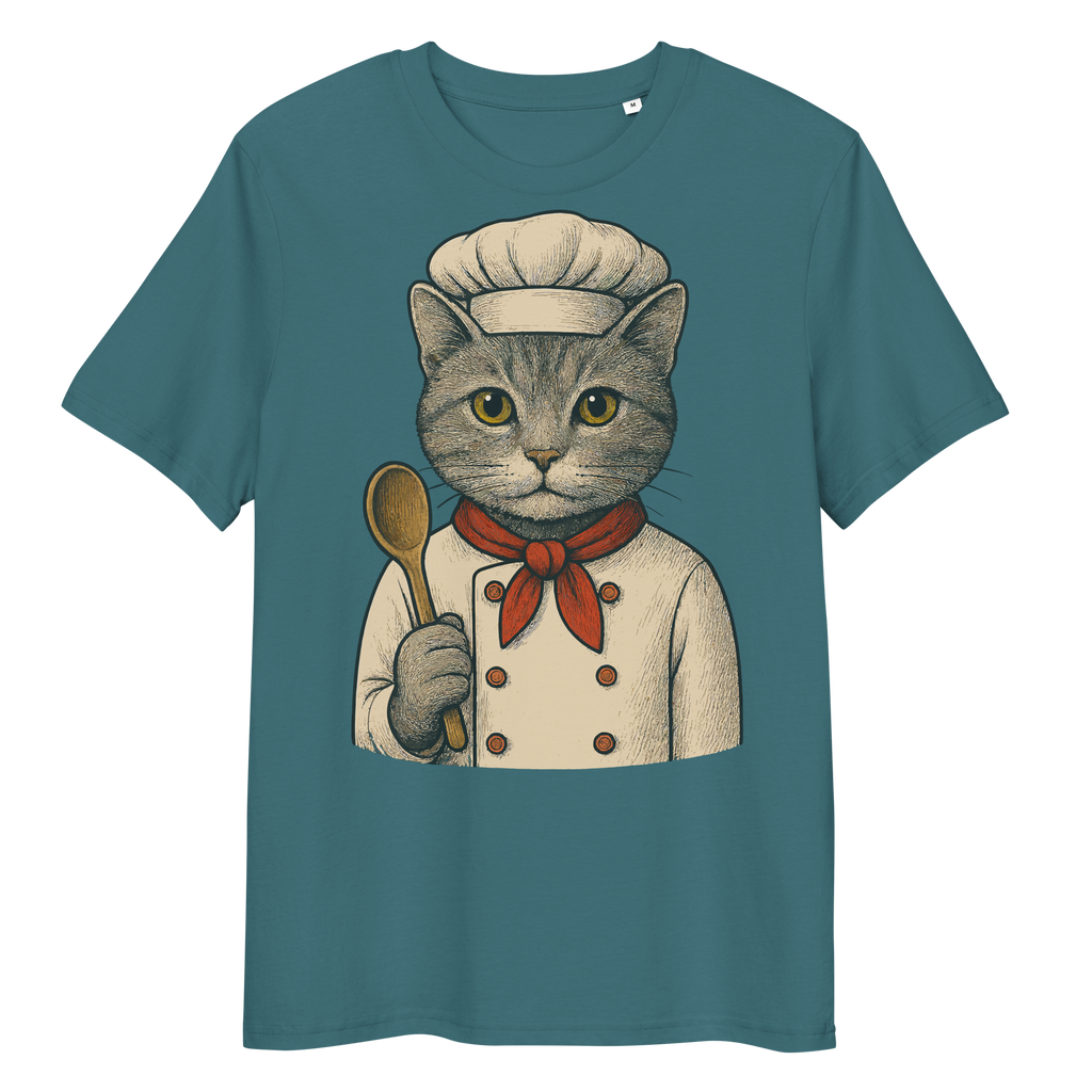 Camiseta Unisex Algodón Orgánico Ring-Spun – Felinos Universales 007 by Velurina