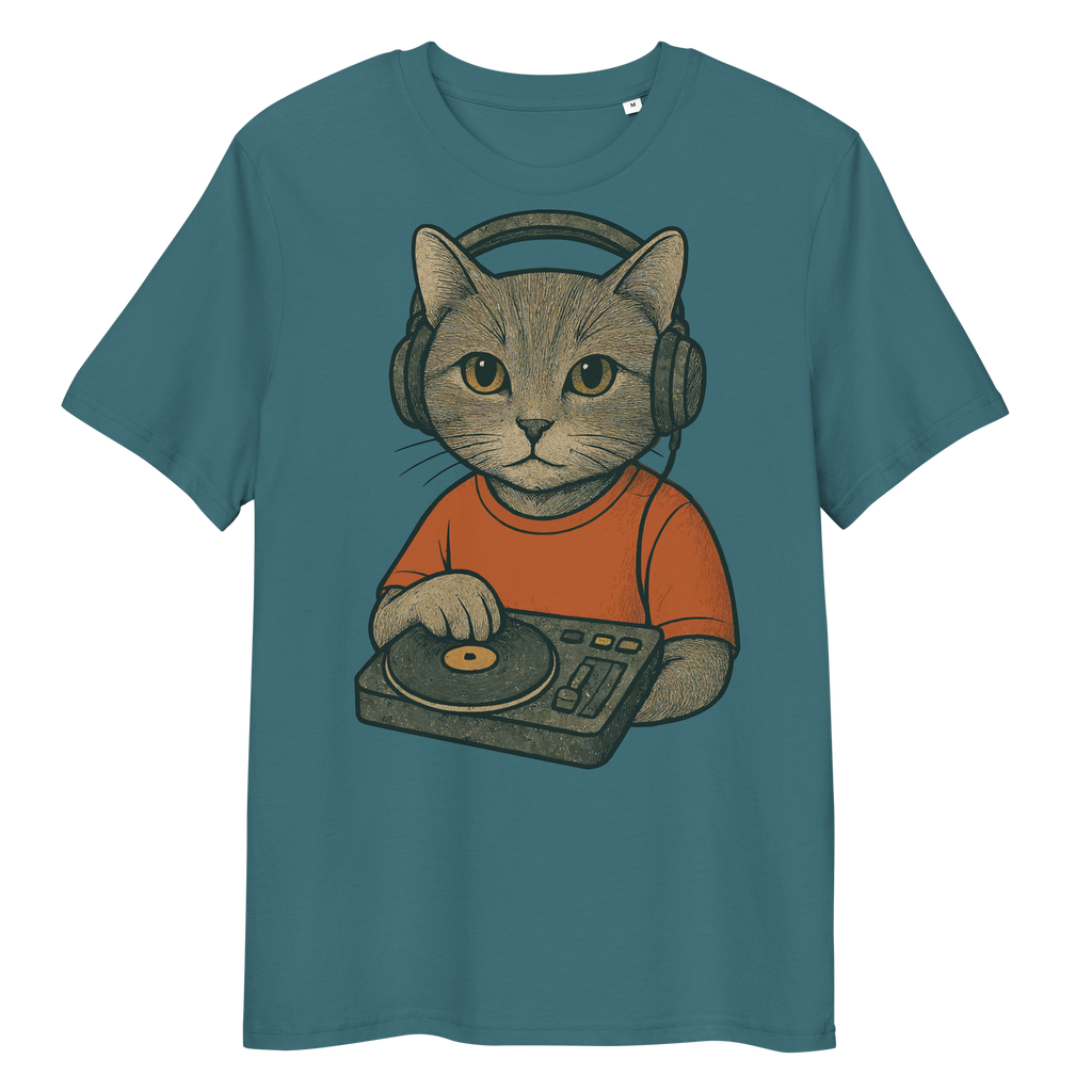 Camiseta Unisex Algodón Orgánico Ring-Spun – Felinos Universales 012 by Velurina