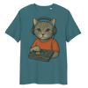Camiseta Unisex Algodón Orgánico Ring-Spun – Felinos Universales 012 by Velurina